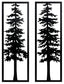 Bondwell - Indoor/Outdoor Wall Decor Set (Set of 2) - Black