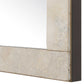 Pave - Rectangular Travertine Mirror - White