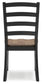 Wildenauer - Dining Room Side Chair (Set of 2) - Brown / Black