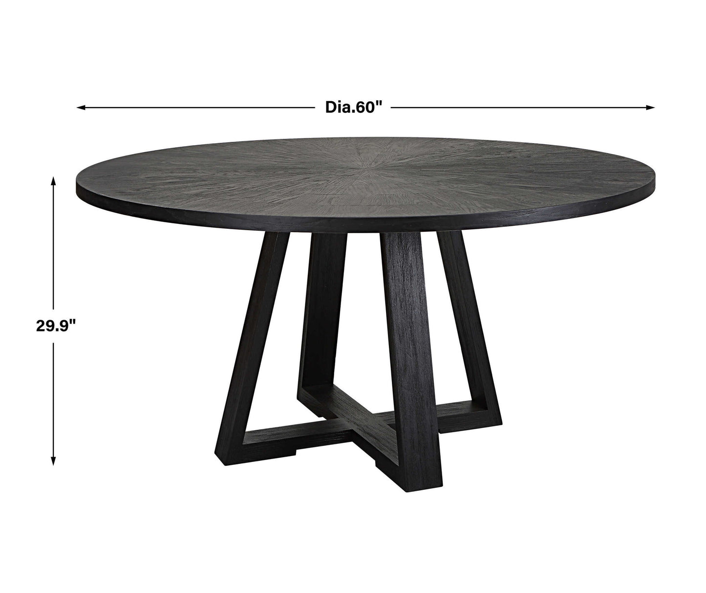 Gidran - Round Dining Table - Black