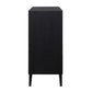 Andrei - Teak Root 2 Door Cabinet - Black / Woodtone