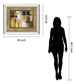 Liberated By Michael Marcon - Mirror Framed Print Wall Art - Light Brown