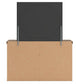 Oliandon - 3 Pc. - Queen Panel Storage Bed, Dresser And Mirror - Light Brown
