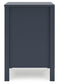 Simmenfort - Two Drawer Night Stand - Navy Blue