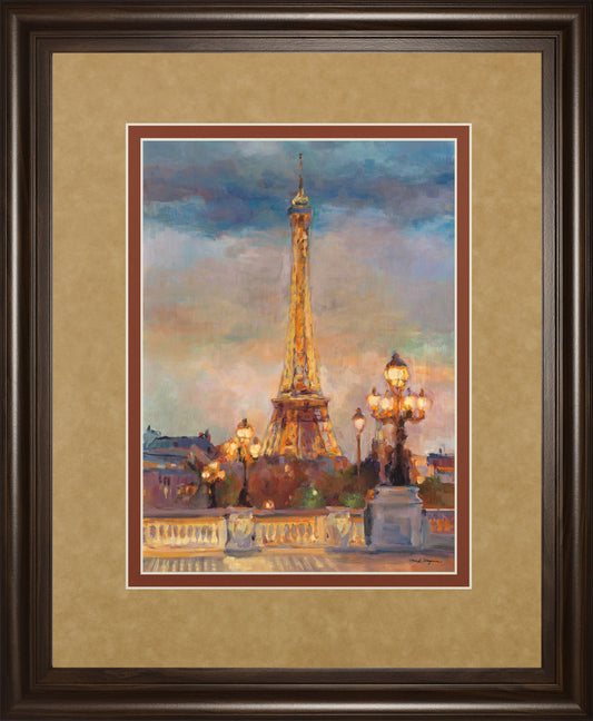 The Beginning Of The Evening By Marilyn Hageman - Framed Print Wall Art - Light Brown