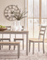 Harperfeld - Dining Room Table Set (Set of 6) - Natural / Gray