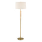 Verlaine - Travertine Floor Lamp - Brass,Gold