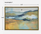 Folded Hills - Framed Landscape Art - Yellow