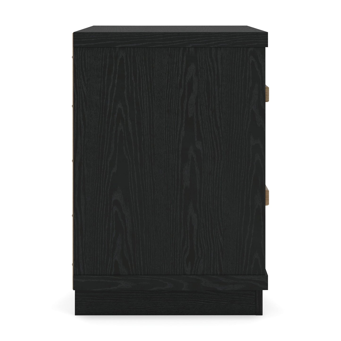 Kozmour - Two Drawer Night Stand - Black / Brown
