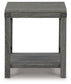 Freedan - Square End Table - Grayish Brown