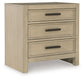 Calmoro - Three Drawer Night Stand - Gray