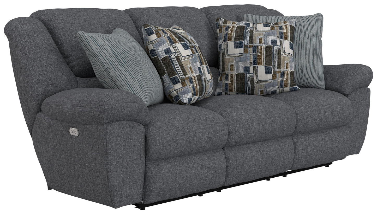 Trifecta - Sofa With 3 Recliners and Drop Down Table