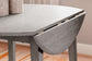 Shullden - Round Drm Drop Leaf Table - Gray