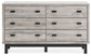 Vessalli - Six Drawer Dresser - Black / Gray