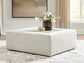 Ashbourne Estate - Oversized Accent Ottoman - Snowstone