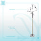 "Celestial Branch" Metal Floor Lamp - Matte Black / White Frosted Glass / White Marble / Soft Gold