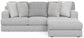 Logan - Upholstered Sectional With Comfort Coil Seating And Accent Pillows Included