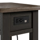 Tyler Creek - Chair Side End Table - Black / Gray
