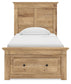 Makidern - Panel Storage Bed With 2 Under Bed Storage Units