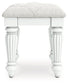 Kozlani - 3 Pc. - Vanity, Mirror And Stool - White