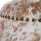 Gumdrop - Hide Ottoman - Light Brown