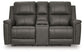 Bleckley - Power Reclining Loveseat With Console / Adjustable Headrest