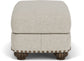 Patterson - Fabric Ottoman, Nailhead Trim