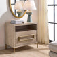 Alessia - Modern Side Table - Light Oak