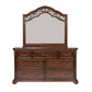 Messina Estates - 7 Drawer Dresser - Dark Brown