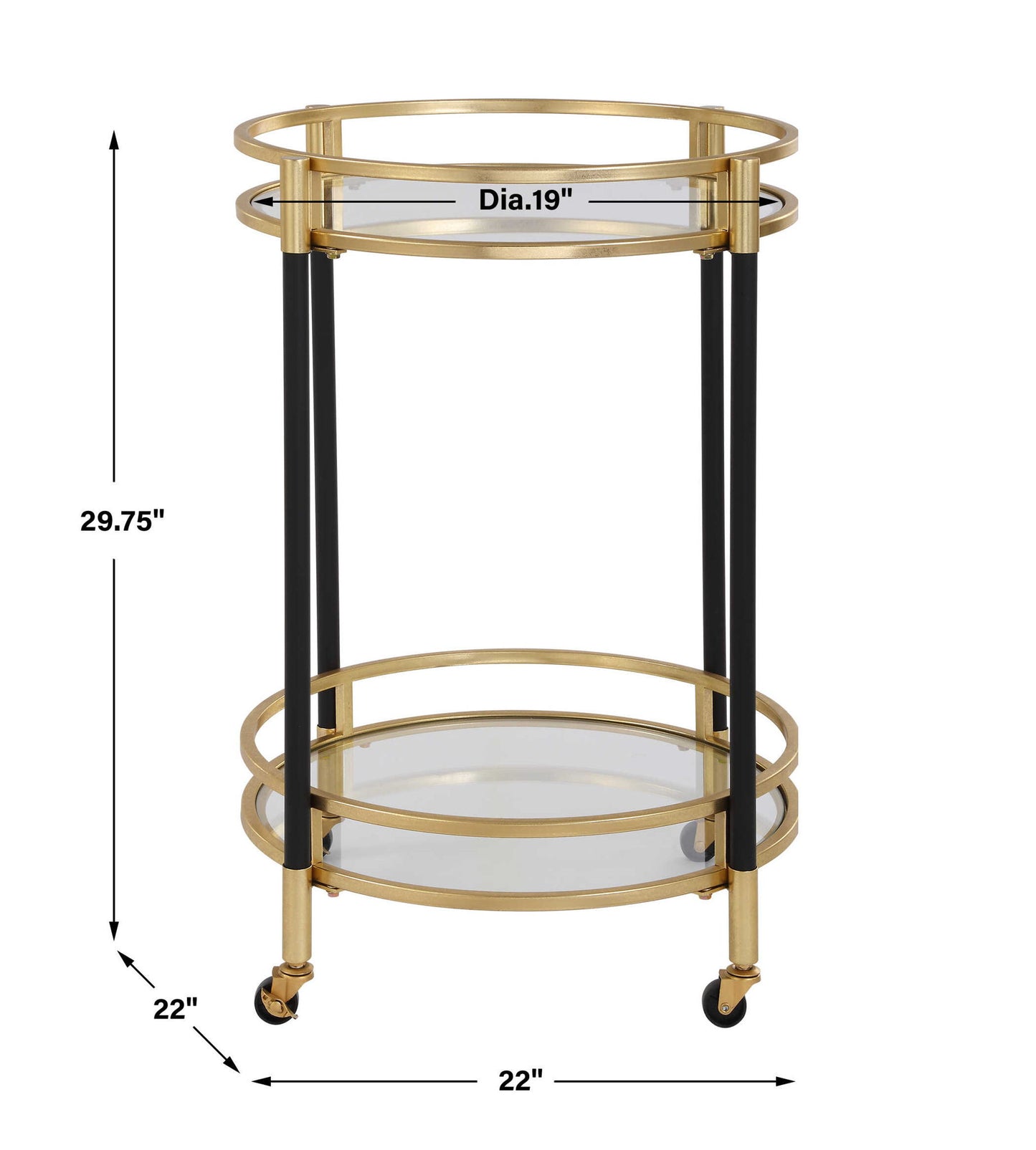 Dolly - Round Bar Cart