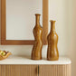Sienna Flow - Indoor-Outdoor Bottle Vases (Set of 2) - Brown