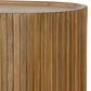 Reese - Pleated 2 Door Cabinet - Woodtone