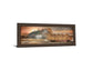 Sunset On The Farm By Lori Dieter - Framed Print Wall Art - Dark Brown