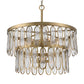 Aurelie - 9 Light Round Pendant - Brass