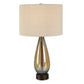 Baltic - Teardrop Glass Table Lamp - Dark Brown