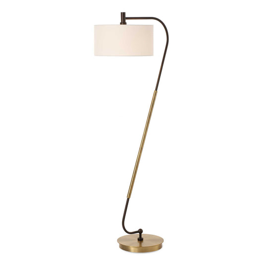 Irwin - Floor Lamp - Curved Brass