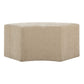 Khai - Rounded Plush Dining Bench - Brown