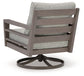 Hillside Barn - Swivel Lounge W/ Cushion - Gray / Brown