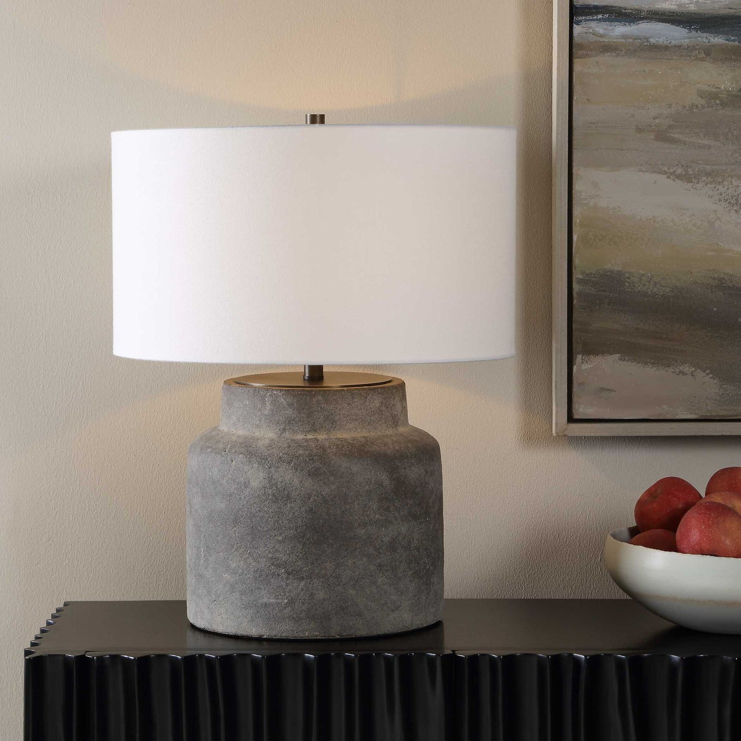 Benedet - Wash Table Lamp - Brown,Gray