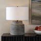 Benedet - Wash Table Lamp - Brown,Gray