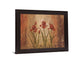 Rustic Crimson Irises - 28" x 34" Framed Wall Art
