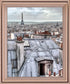 Dreamy Skyline - 28" x 34" Framed Wall Art - Gray