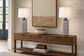 "Geometric Harmony" Ceramic Table Lamp (Set of 2) - Brown / White
