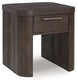 Neo - Square End Table - Rich Brown