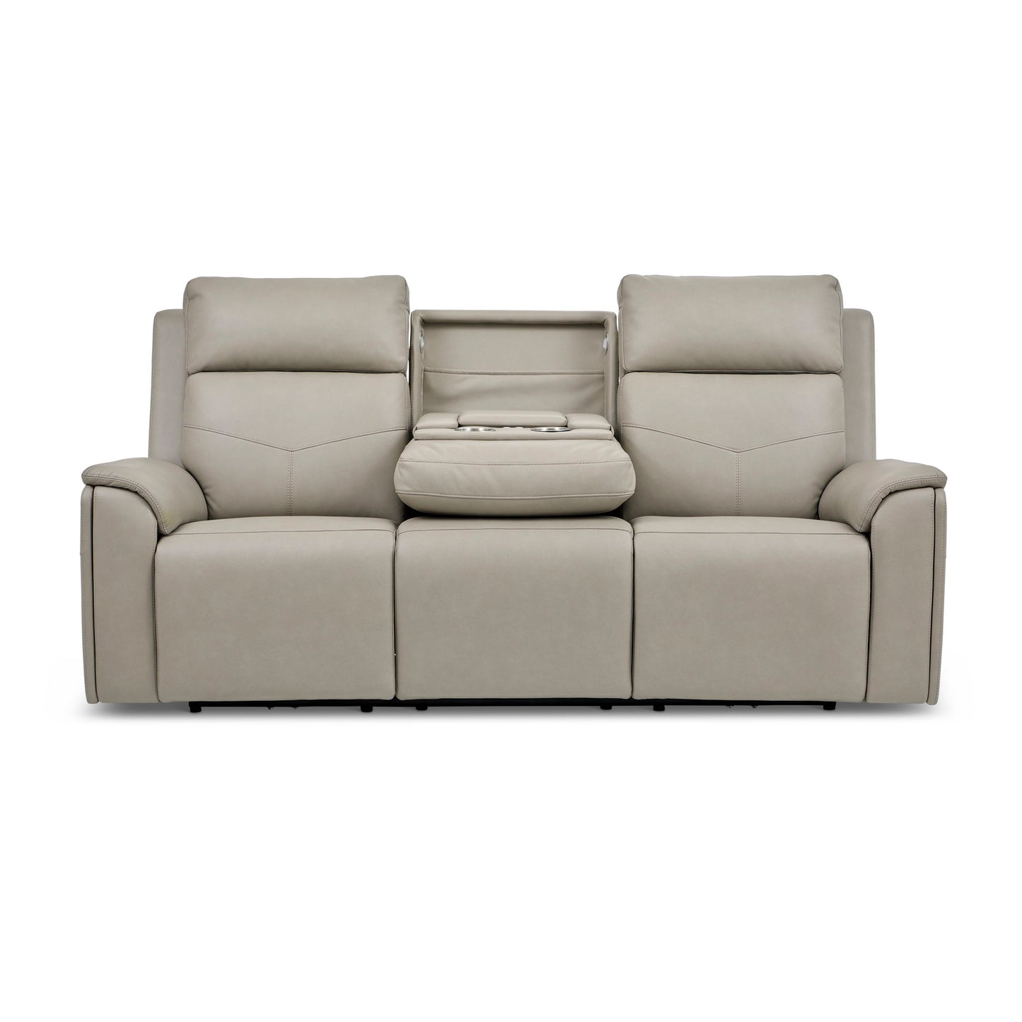 Vernon - Power Reclining Sofa With Console, Power Headrest, Lumbar, Heat & Massage