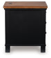 Wildenauer - Chair Side End Table - Brown / Black