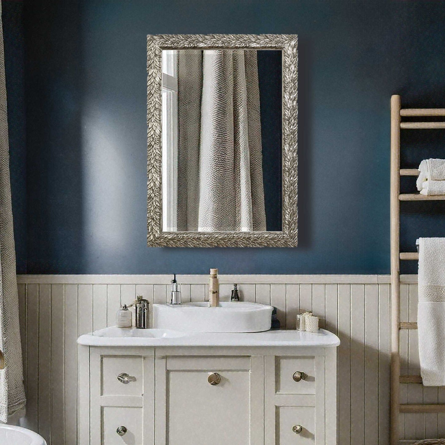 Evelina - Leaves Mirror - Silver