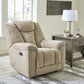 Hindmarsh - Power Recliner/ Adj Headrest - Stone