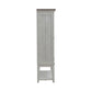 River Place - Bar Cabinet - Riverstone White & Tobacco