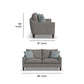 Eleanora - Loveseat With Legs